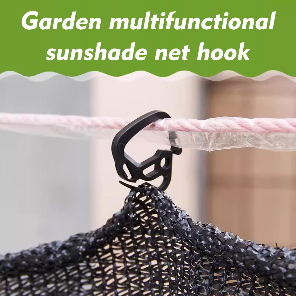 Многофункциональные пластиковые круглые зажимы для тента, садовая солнцезащитная сетка, фиксирующий зажим, многоразовый для кемпингового тента, крючок для сетки от птиц