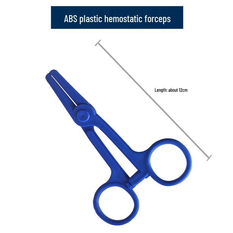 Large Stainless Steel Hemostatic Forceps: Pet Pliers, Needle Holder, Tweezers, Surgical Vessel Clamps - Straight & Curved Tips.