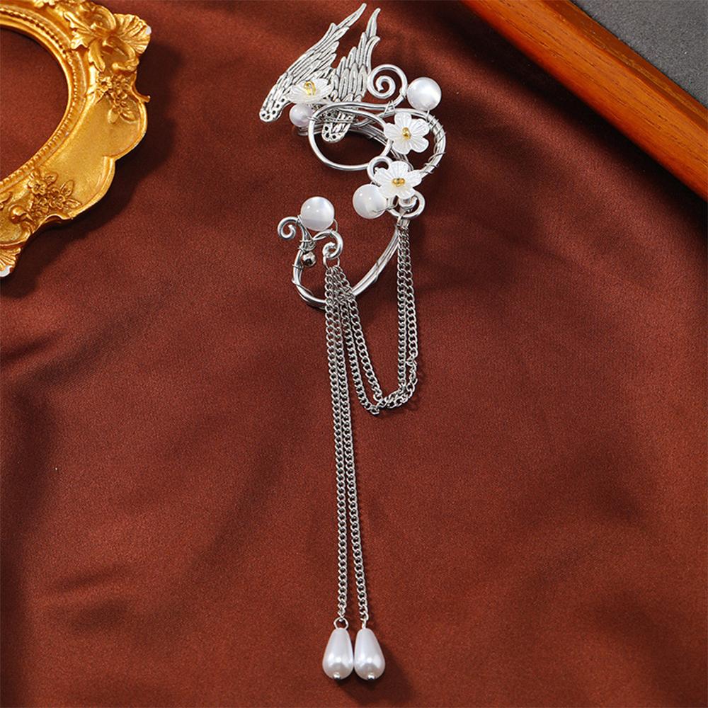 Эстетичные эльфийские каффы на уши Крылья ангела Серьги без прокола для Хэллоуина Косплея Маскарада Свадьбы