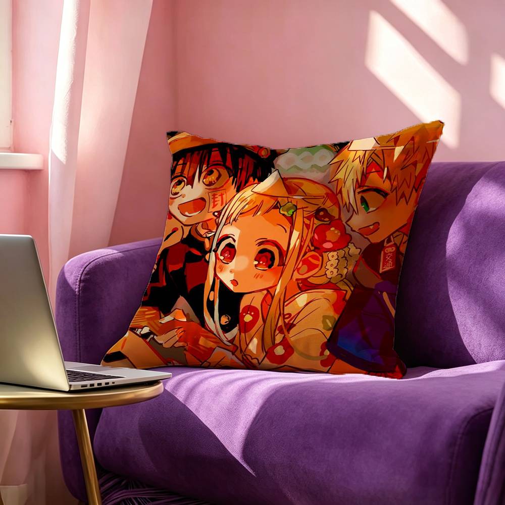 Minamoto Kou Yashiro Nene Hanakokun Character Square DoubleSided printed Pillow Case Bedroom Bedside Pillow Sofa Cushion Cover