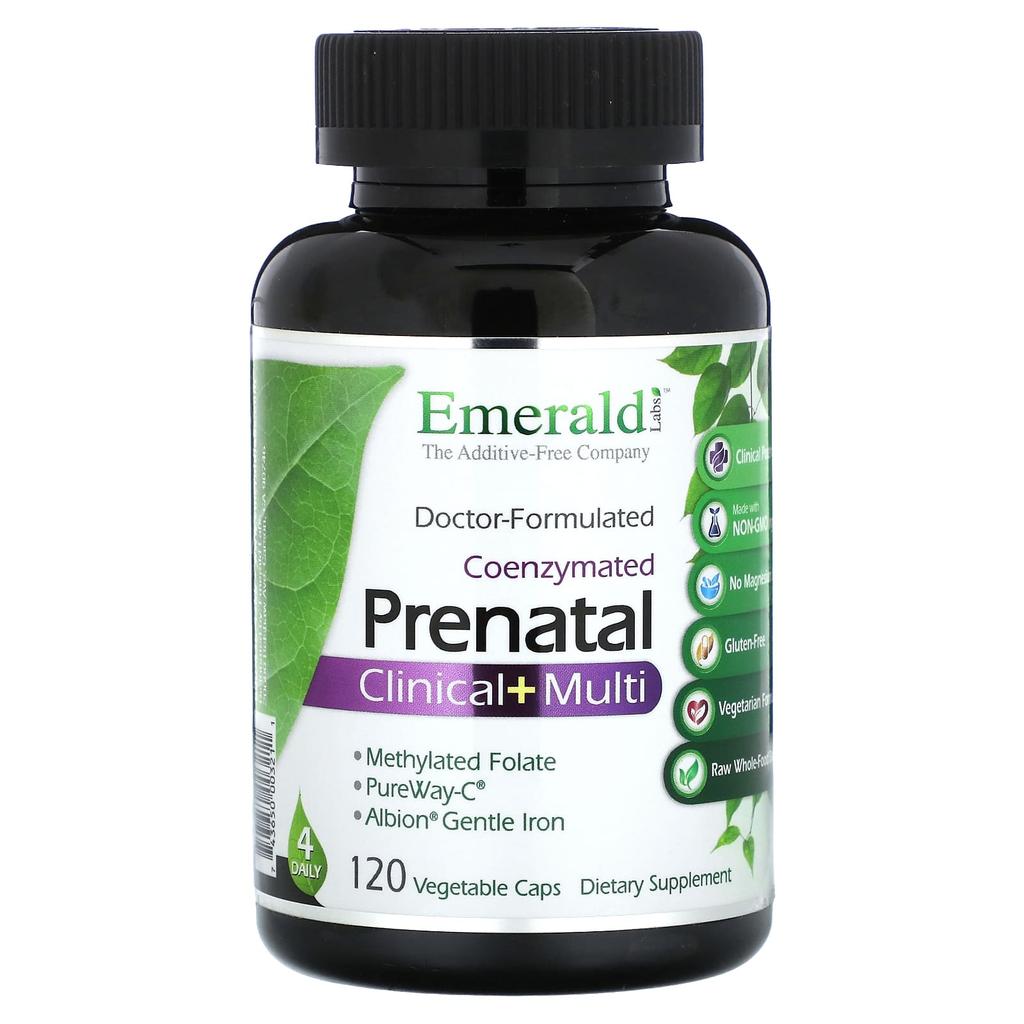 Coenzyme-enhanced Prenatal Clinical + Multi, 120 Veggie Caps