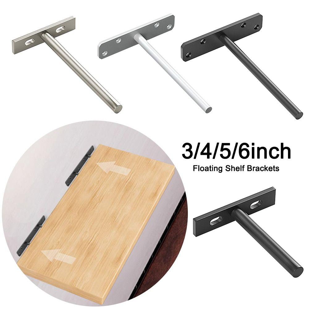 Heavy Duty Floating Shelf Brackets Metal Wall Shelf Support Replacement Shelving Brackets