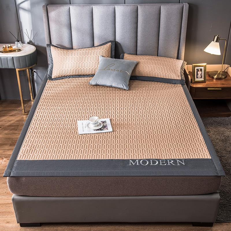 Новый толстый 0,5-дюймовый вышитый латексный коврик, однотонный противоскользящий складной коврик, который можно стирать в машине.