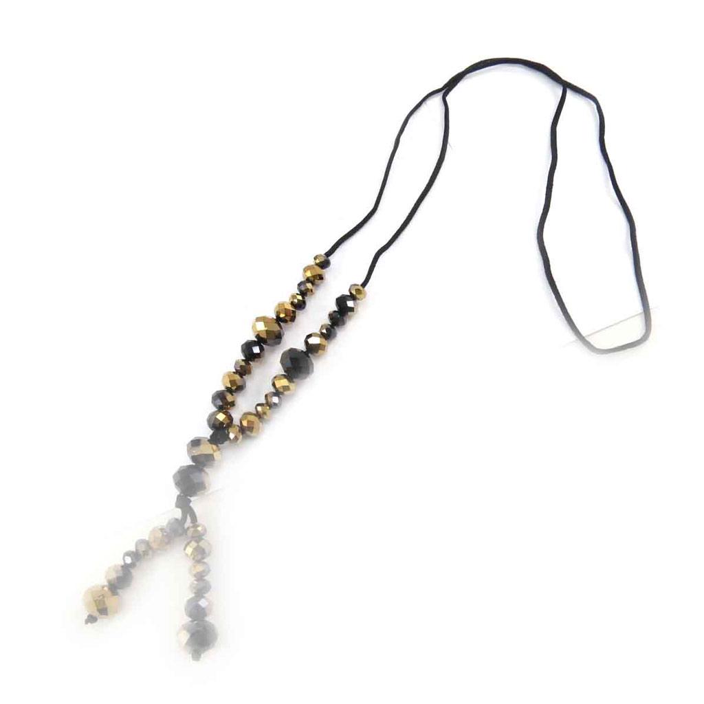 Les Trésors De Lily [J7955] - Колье «Минералия» из черного золота