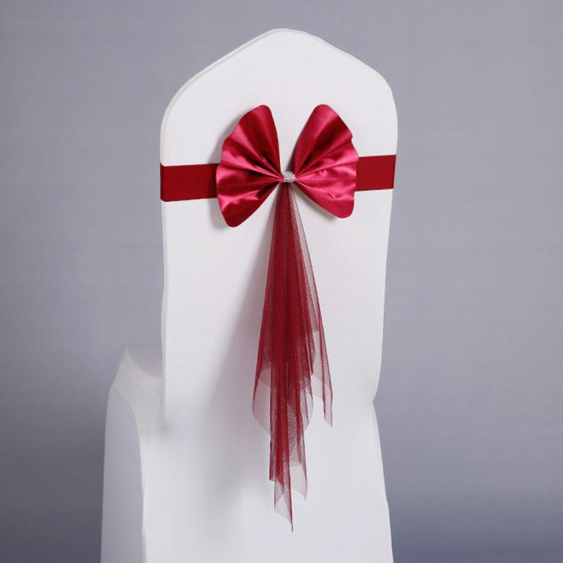 LANLE пояса для стула, высокая эластичная спинка стула, галстук-бабочка, ленты для стула, ленты для свадьбы, вечеринки, Рождества, дня рождения