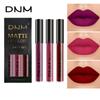 DNM Матовый Матовый Бархатный Антипригарный Набор из 3 предметов Блеск для Губ Жидкая Помада Пигментированная Глазурь Для Губ Макияж