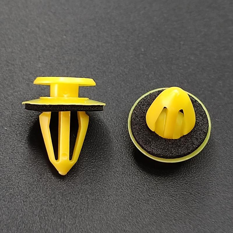 50 шт. Желтые и черные пластиковые крепежи дверных ручек Универсальные для аксессуаров для автомобилей и фургонов, Крепежи для автомобильных аксессуаров