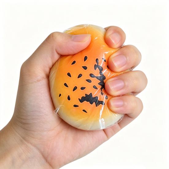 Simulated Bun Shape Squeeze Toy Slow Rising Dumpling Sensory Pinch Fidget Toy Stress Relief Relaxation Decompression Tool