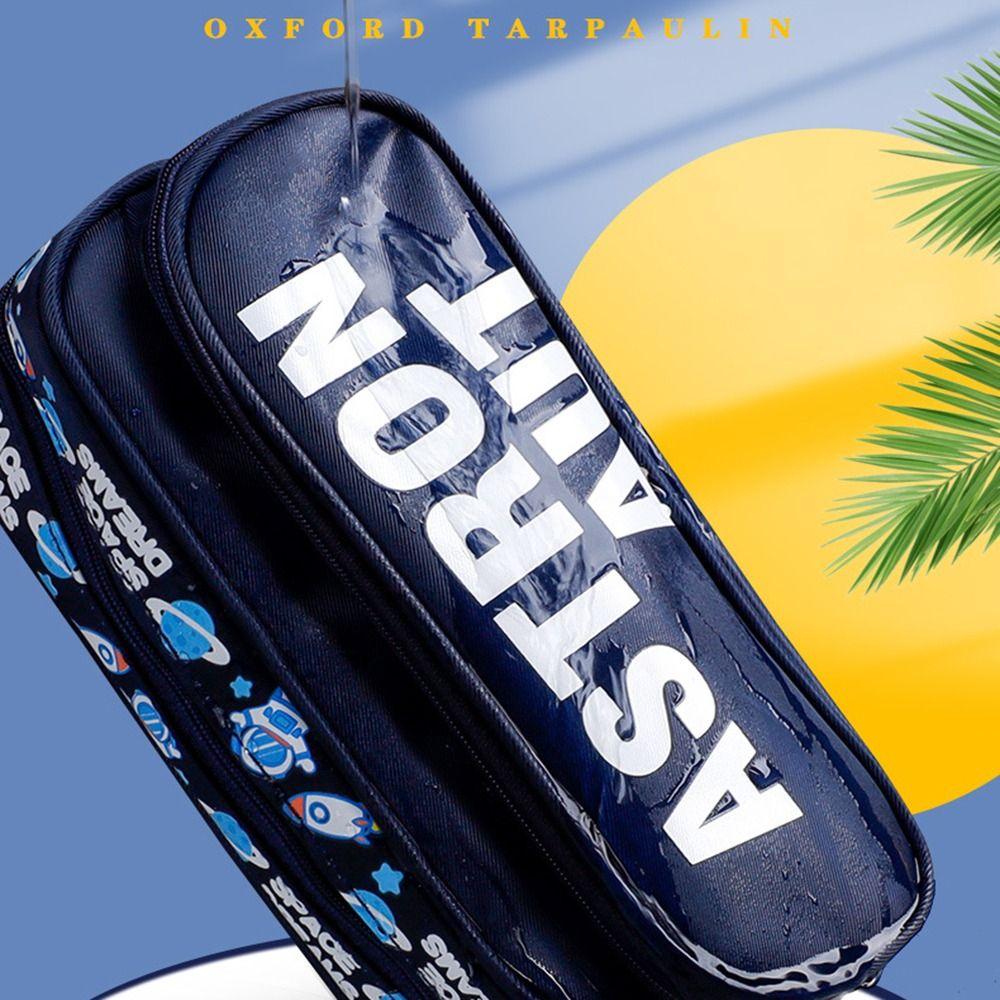 Многофункциональный пенал для хранения ручек большой емкости для студентов, двухслойная сумка для ручек, пенал