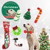 New Christmas Socks Pet Toy Set Decorative Gift Santa Claus Deer Cat Dog Fun Sound Toys Interactive Ball Stick Puppy Plaything