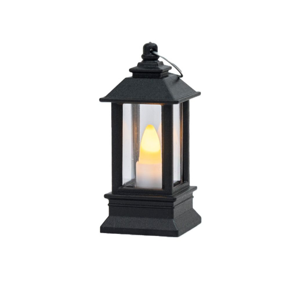 Flameless LED Electronic Candle Light Retro Outdoor Hanging Small Lanterns  Party Supplies