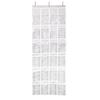 Shoe Storage Bag Behind Door Hanging Large Capacity 24 Transparent Pockets Great Load Bearing Shoe Organizer Home Dorm Sundries Holder with 3 Hooks