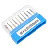 10pcs Dental Polishing Burs Drill High Speed Stainless Steel Dental Burs Drill Kit for Grinding