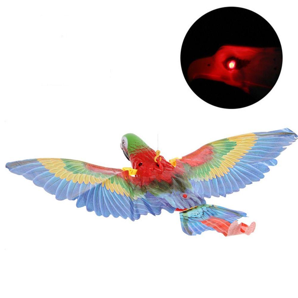 Retractable Funny Cat Teasering Simulation Bird Toy Interactive Cat Toys Flying Bird Electric