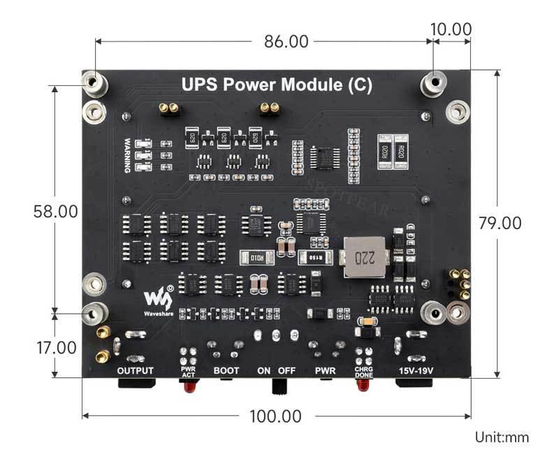 Jetson Orin UPS Module: Supports Charging & Discharging Simultaneously