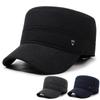 Men's Hat Middle-Aged and Elderly Outdoor Flat Top Hat Cold-Proof Ear Protection Warm Cap Dad's Cap