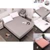 Soft Lightweight Fitted Sheet Solid Color Mattress Protective Cover For Cozy Sleeping