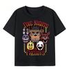 2026 печатная футболка для детей повседневная спортивная футболка FNAF At Freddys с коротким рукавом для девочек и мальчиков