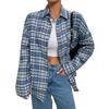 The New Autumn Checkered Thin Shirt Jacket Is A Loose, Casual and Versatile Cardigan for Women