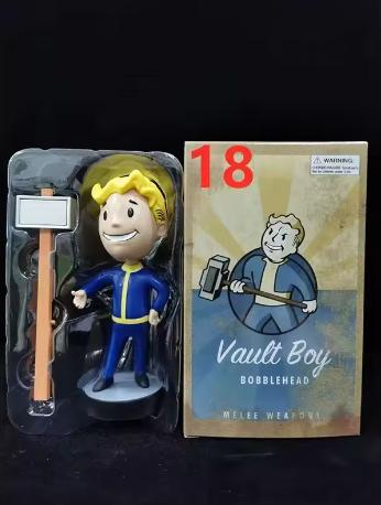Милый Бобовая Голова Vault Boy Полный Набор Аниме Фигурка Действия Игрушки Статуя Коллекция Модель Кукла Настольное Украшение Дисплей Игрушки Подарки