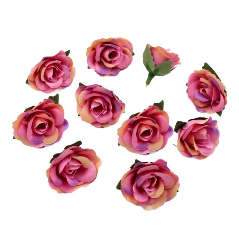  Premium Retro Artificial Roses Bulk Crafting Materials For Bridal Hair Accessories Table Centerpieces Design