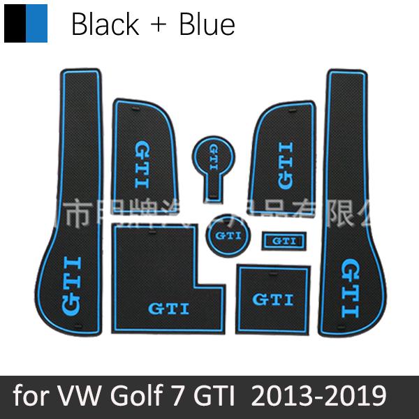 Противоскользящий коврик для ворот, накладки с пазами для VW Volkswagen Golf 7 Mk7 GTI R 2013 2014 2015 2016 2017 2018, коврик с отверстиями для автомобиля