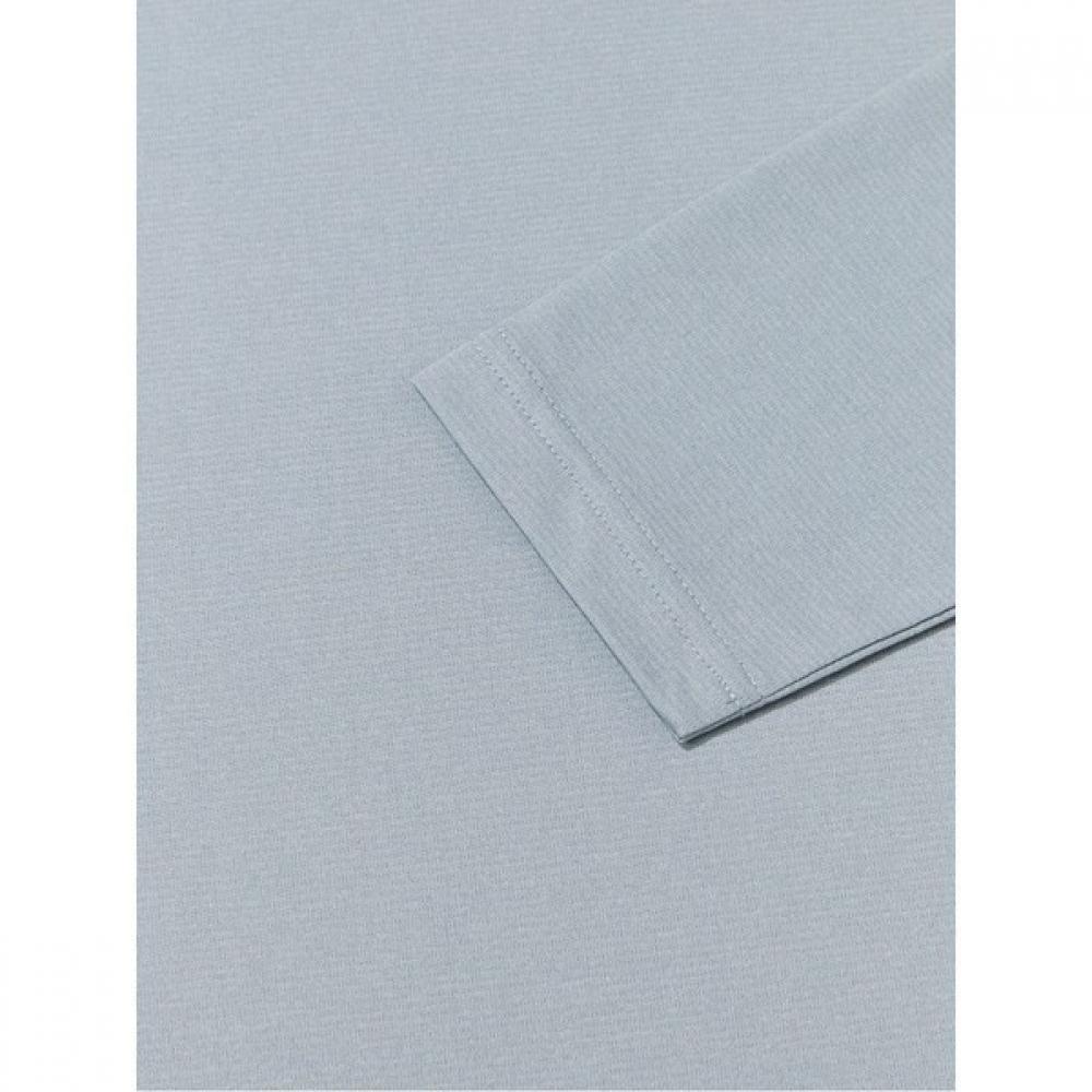 Eider Мужская футболка с длинным рукавом и молнией в стиле поп-меланж Dmp23285