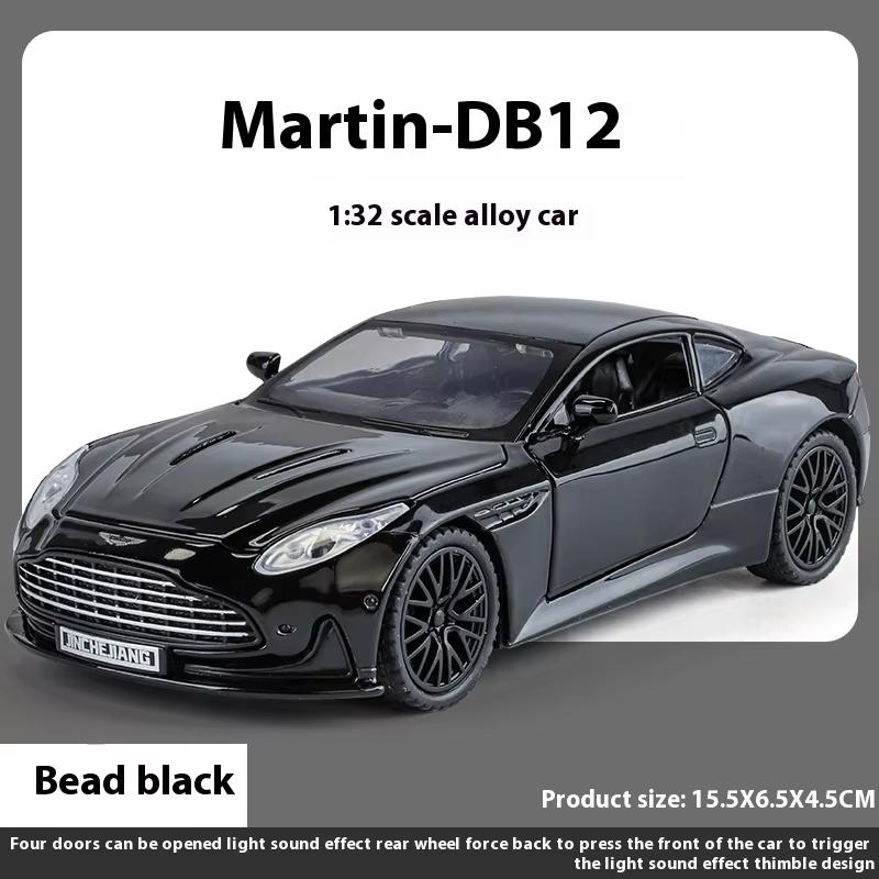 Новый 1:32 Aston Martin DB12 GT Суперкар Литой Металлический Сплав Модель Машины Звук И Свет Хобби Коллекционные Украшения Подарок На День Рождения Мальчики