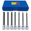 Набор из 7 предметов 7Akiranoai Набор торцевых головок с шестигранными битами от 3 мм до 10 мм С кейсом Шестигранный набор торцевых головок из Cr-V стали DIY инструменты