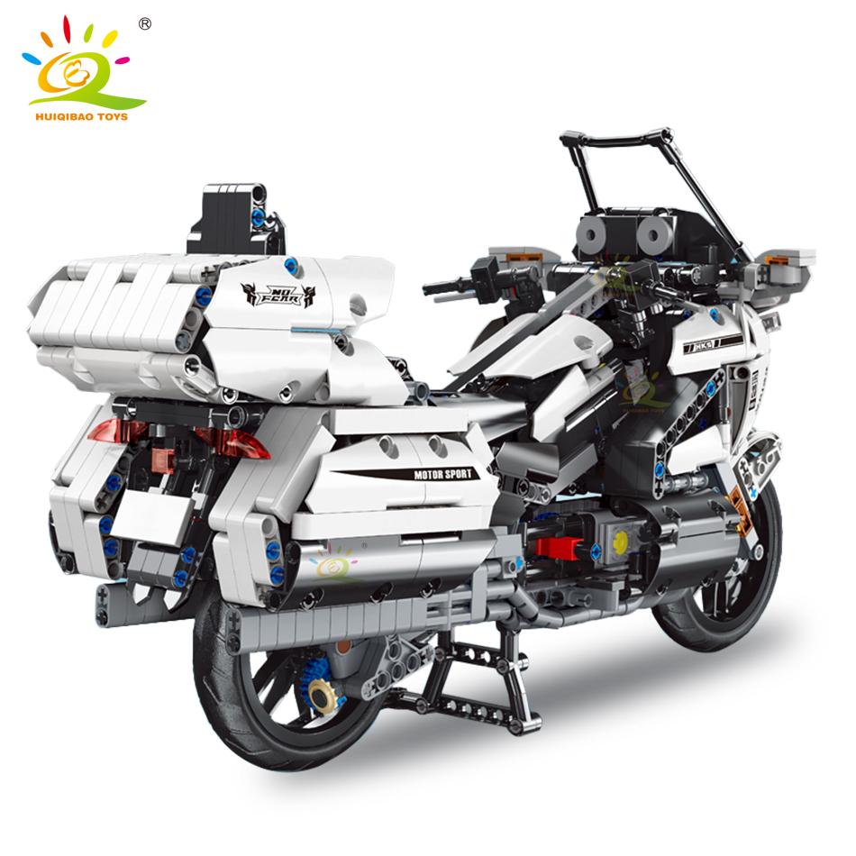 1328 шт., спортивные туристические мотоциклы, техническая модель, строительные блоки, скоростные чемпионы, автомобиль, кирпич, развивающая игрушка для детей