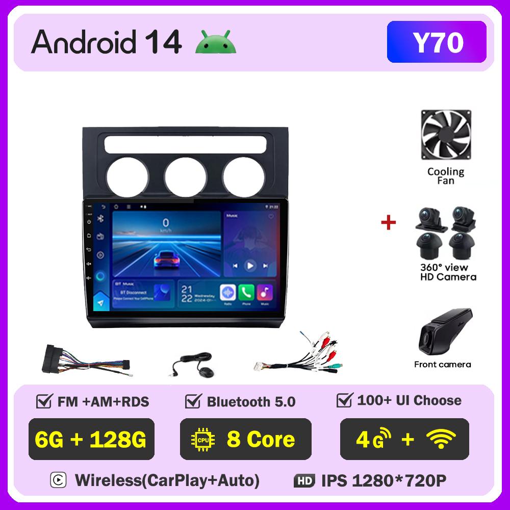 Для Volkswagen Touran 1 2003-2010 Автомобильный Android Радио Стерео Головное Устройство GPS Навигация Сенсорный Экран Mirror Link Интеллектуальная Система