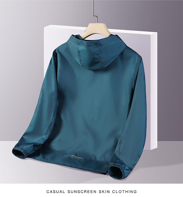 Мужская летняя солнцезащитная куртка — дышащая, из искусственного шелка, с защитой от ультрафиолета, идеально подходит для рыбалки на открытом воздухе.
