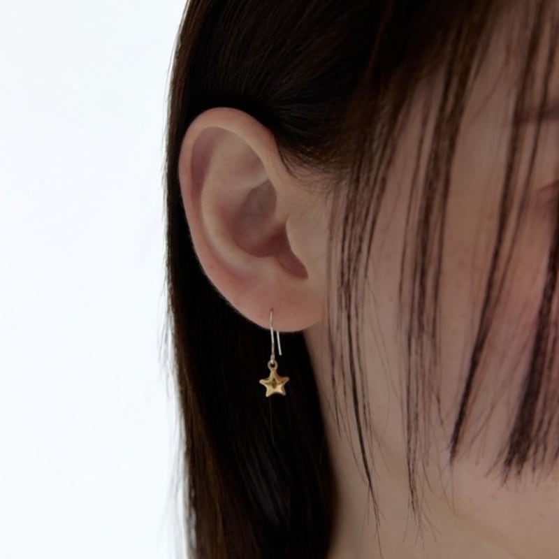 moi moi Star hook earrings (2 colors)