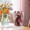 2D Flat Acrylic Table Ornament Decorative Plaque Home Decor Gift Bohemian Angel Sign for Cabinet