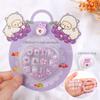 Children's False Nails Manicure Girls Toy 3D Cartoon Princess Nail Stickers Cute Nails Quick Nails