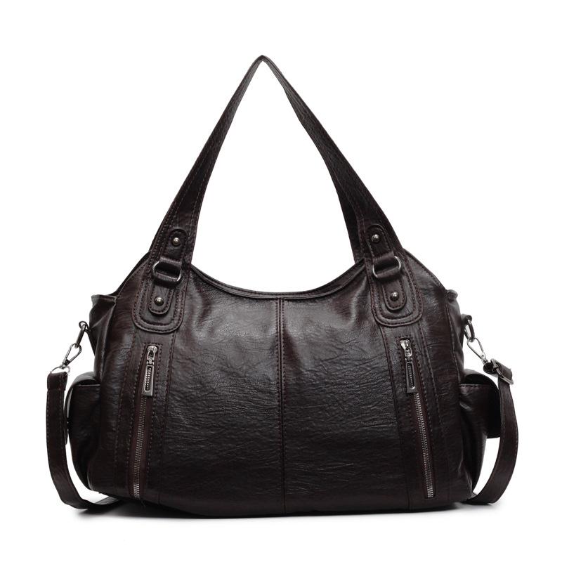 Трендовая женская сумка-тоут в стиле ретро 2025 года: Вместительная, Простая, Универсальная, Сумка через плечо и кроссбоди.