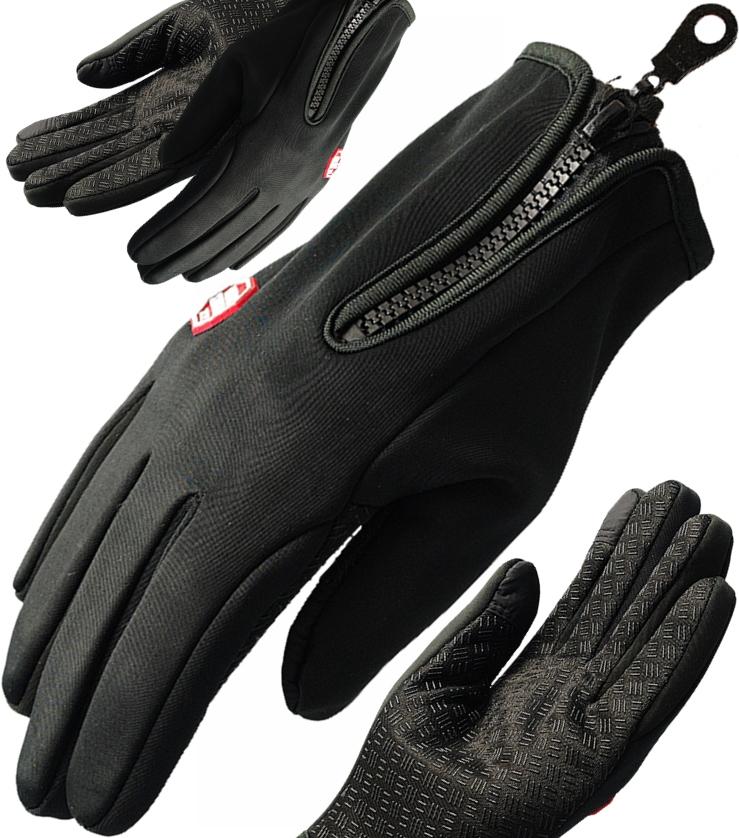 Touchscreen Cycling Gloves, Insulated, Waterproof