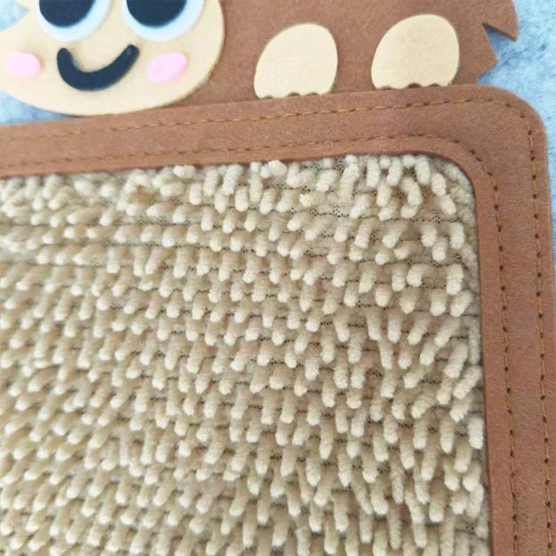 Фетровые сенсорные коврики для детей-аутистов, плитки для когнитивного развития с мультяшными животными, текстурированные подушечки, развивающие игрушки для дошкольного образования