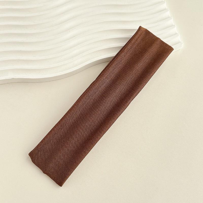 1 шт. Унисекс Однотонная Влаговпитывающая, Мягкая, Дышащая Простая резинка для волос Подходит для фитнеса, бега, йоги, Спортивная повязка на голову с высокой эластичностью