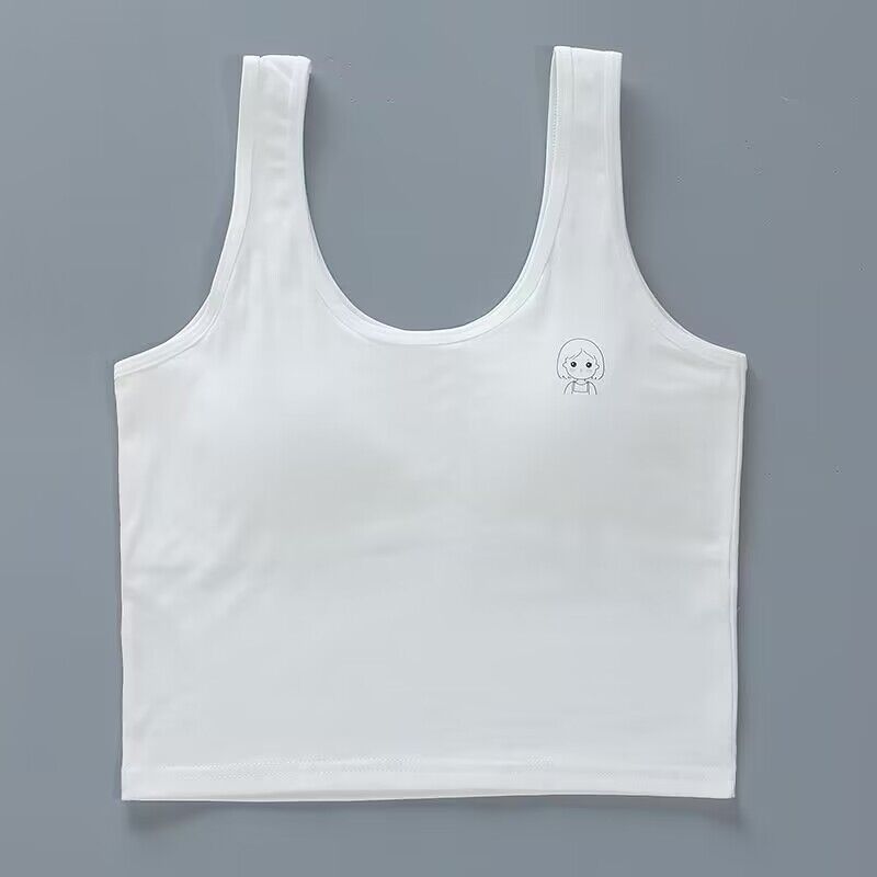 Хлопковый бюстгальтер, нижнее белье для подростков, тренировочный бюстгальтер для девочек, укороченный топ, 8–14 лет
