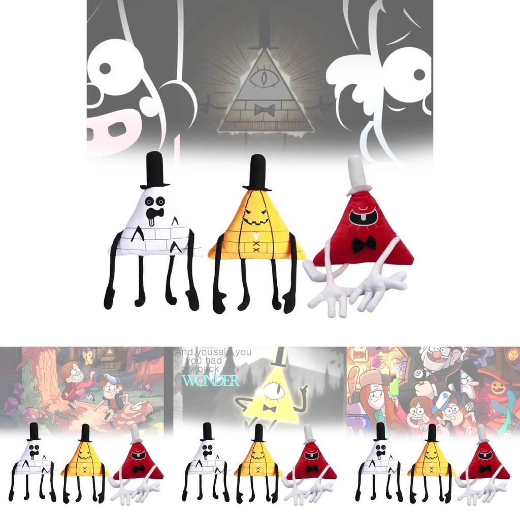 Очаровательная плюшевая игрушка-треугольник по мотивам мультсериала «Гравити Фолз» с дизайном персонажа Билла Шифра