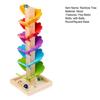 Marble Run Rainbow Sound Tree Детская мелкая моторика Деревянное дерево с круглыми/квадратными мячами для малышей Мальчики Девочки Обучающая музыкальная игрушка-дерево