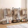 Light Luxury Floor-to-ceiling Hanger Removable Coat Rack New Clothes Rack Indoor Use