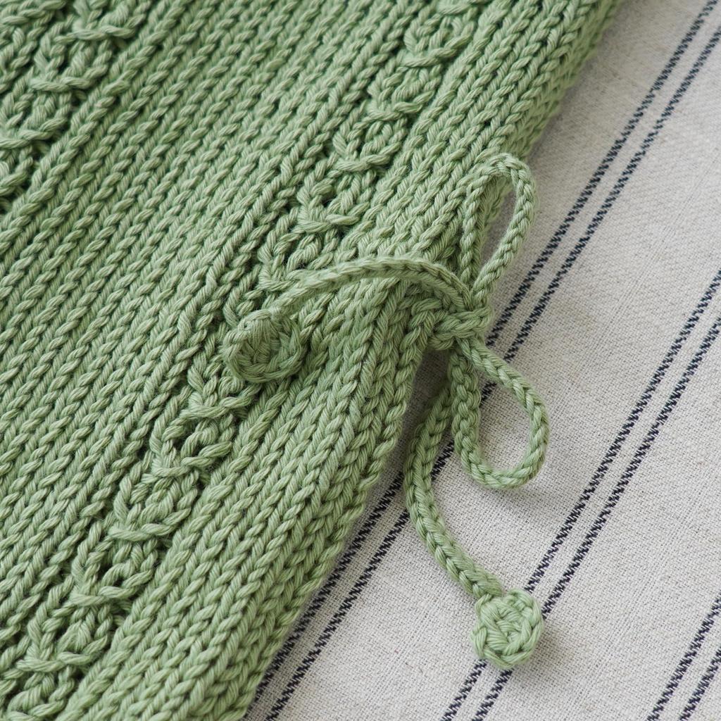 Raw Wool Itohenlab Knitting Kit #11-2 Cable Openwork Baby Vest