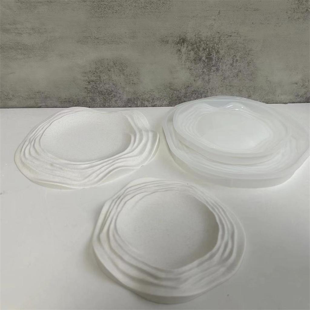 Нерегулярный поднос силиконовая форма DIY ручная работа эпоксидная смола ремесло литьевой инструмент тарелка для хранения подставка формы украшения для дома