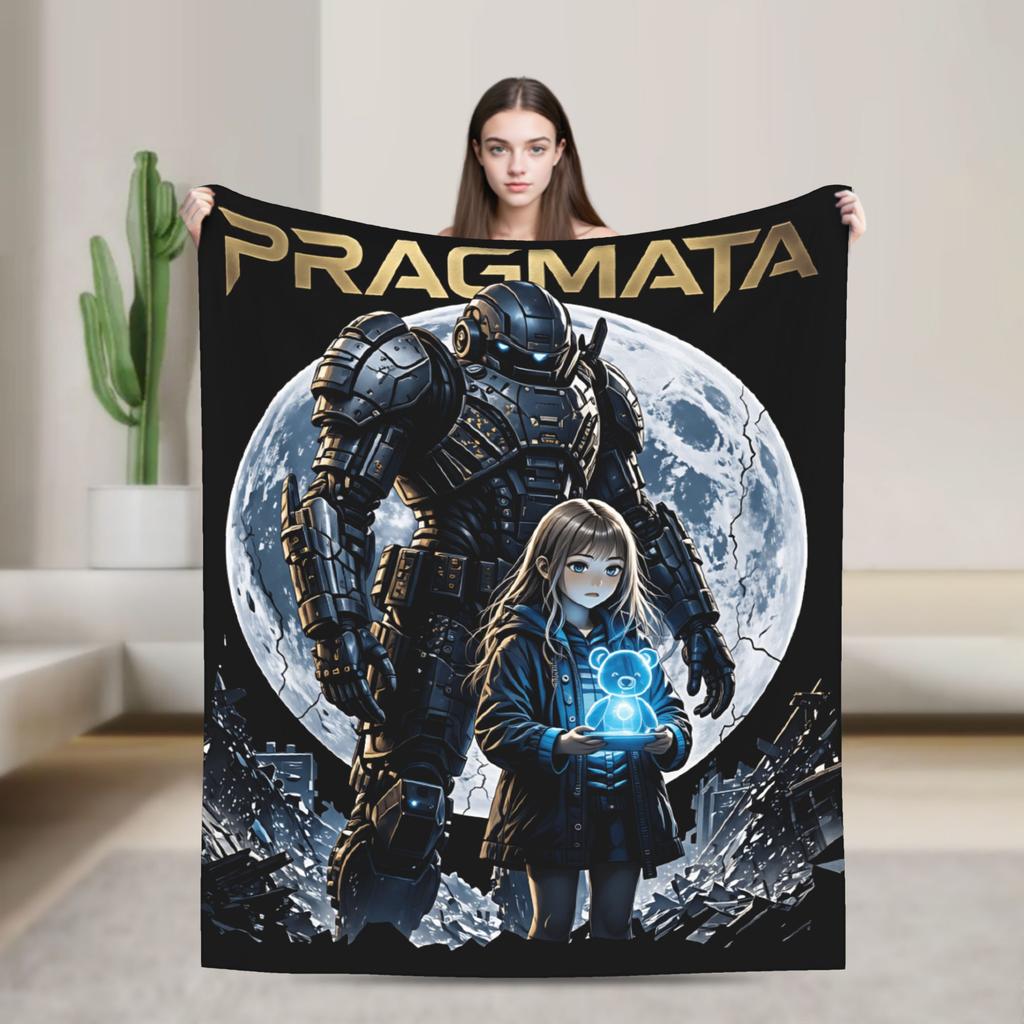 Плед Pragmata Game Мягкий Уютный Плед с Графикой Для Улицы Самолета Путешествий Фланелевая Покрывало Покрывало на Кровать