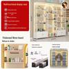 Nail Polish Display Rack: Wall-Mounted, Integrated Light, Luxury Multi-Layer Wrought Iron Shelves