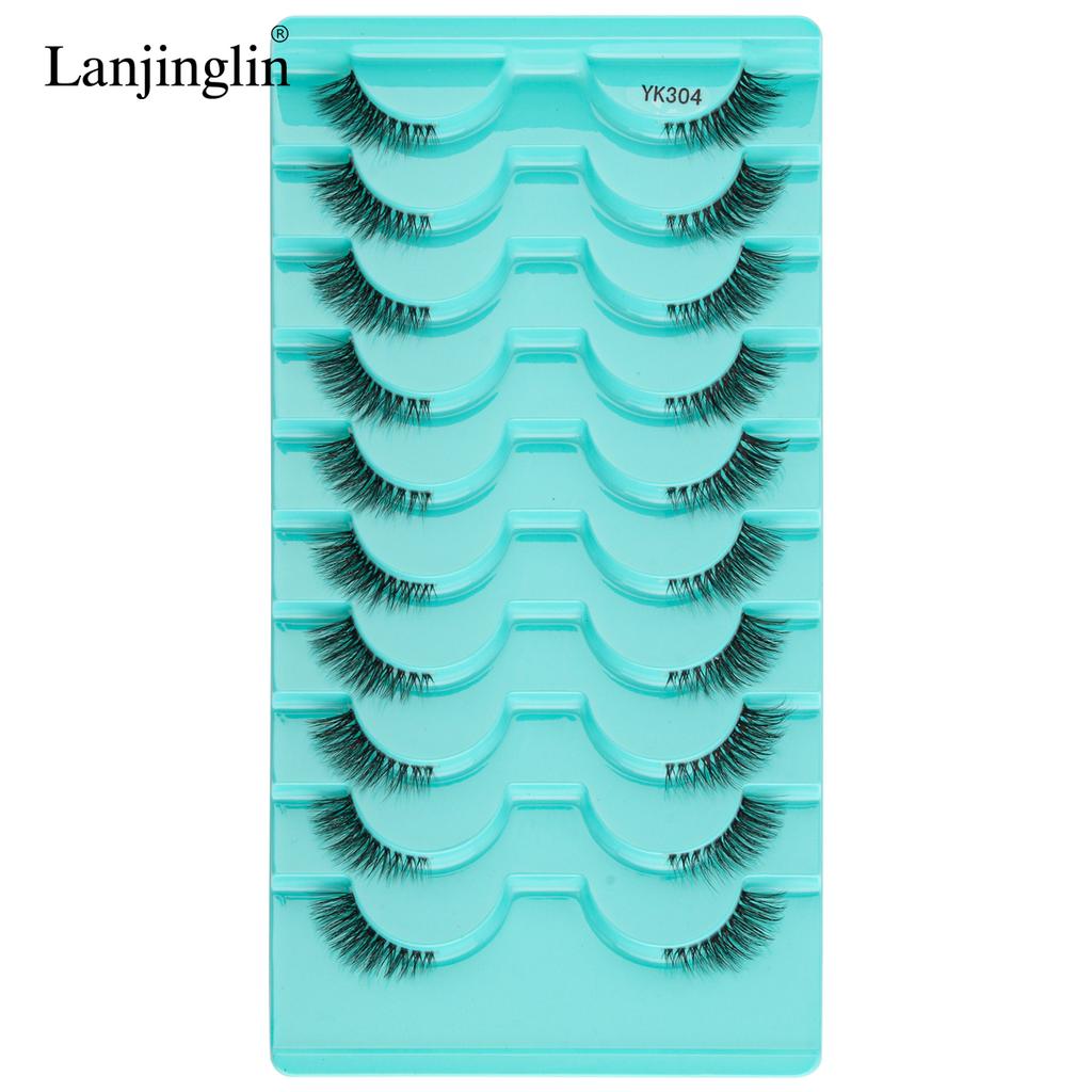 Накладные ресницы Half Eye Lashes 3/10 пар 3D Mink Lashes Natural/Dramatic Handmade Многоразовые накладные ресницы Инструменты для макияжа Faux Cils