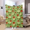 1PC Food Elements printed blanket, all season lightweight home office outdoor nap multifunctional blanket A1
