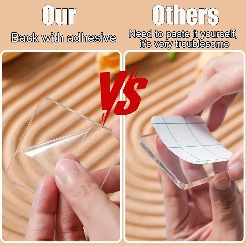 Fridge Magnet Set Acrylic Square Refrigerator Magnet with Adhesive Backing DIY Fridge Magnets Round for Office Kitchen